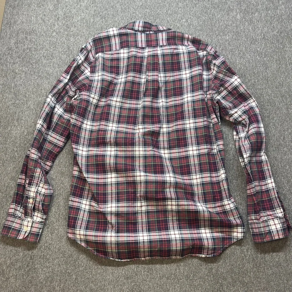 Ralph Lauren Plaid Button Down Shirt Men's L Red Green Classic Fit - Picture 5 of 8